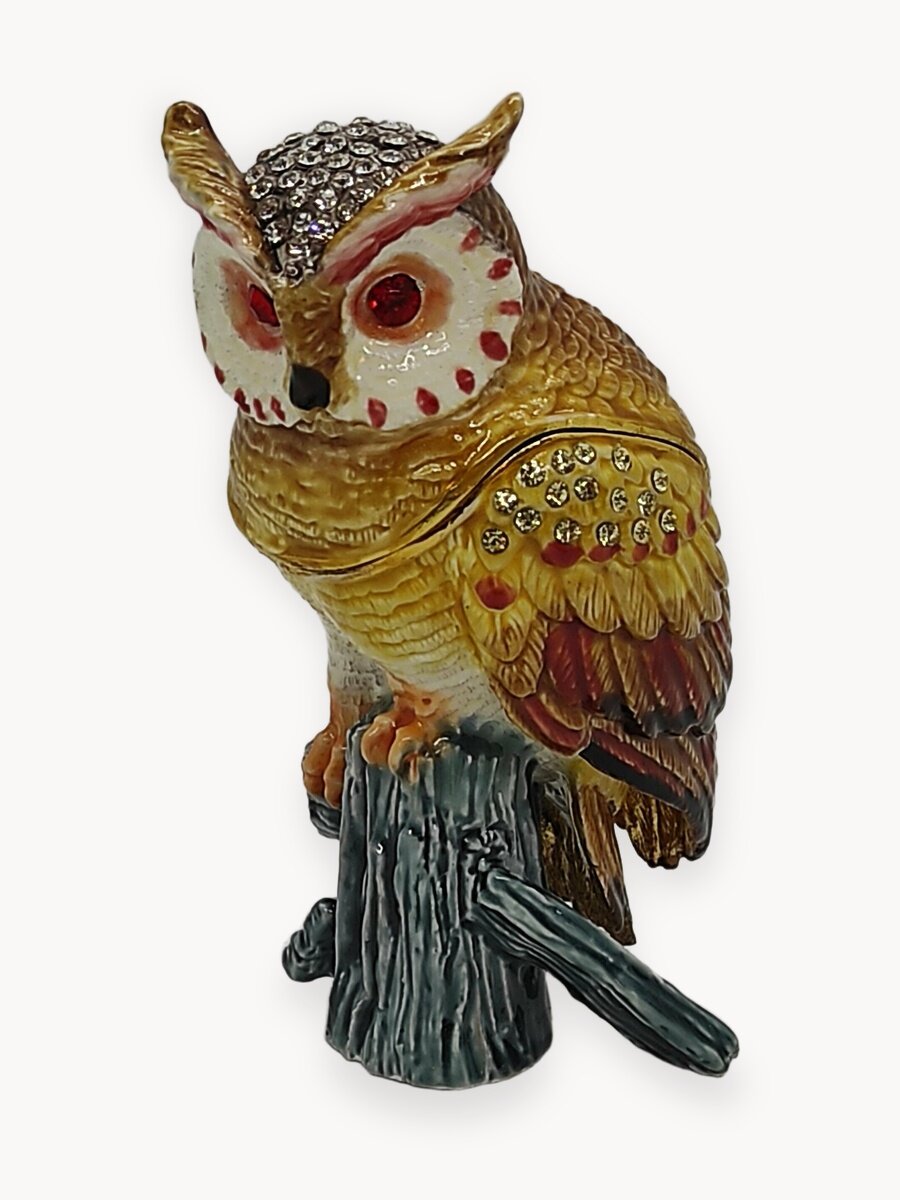 Шкатулка Фаберже "филин на ПНЕ"