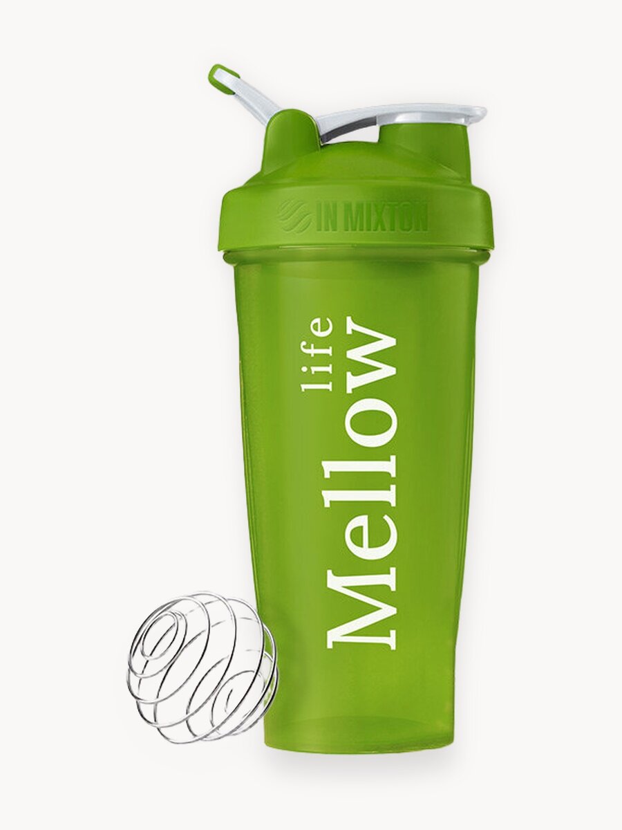 Шейкер для протеина и спортивного питания Mellow Life 600 мл Салатовый