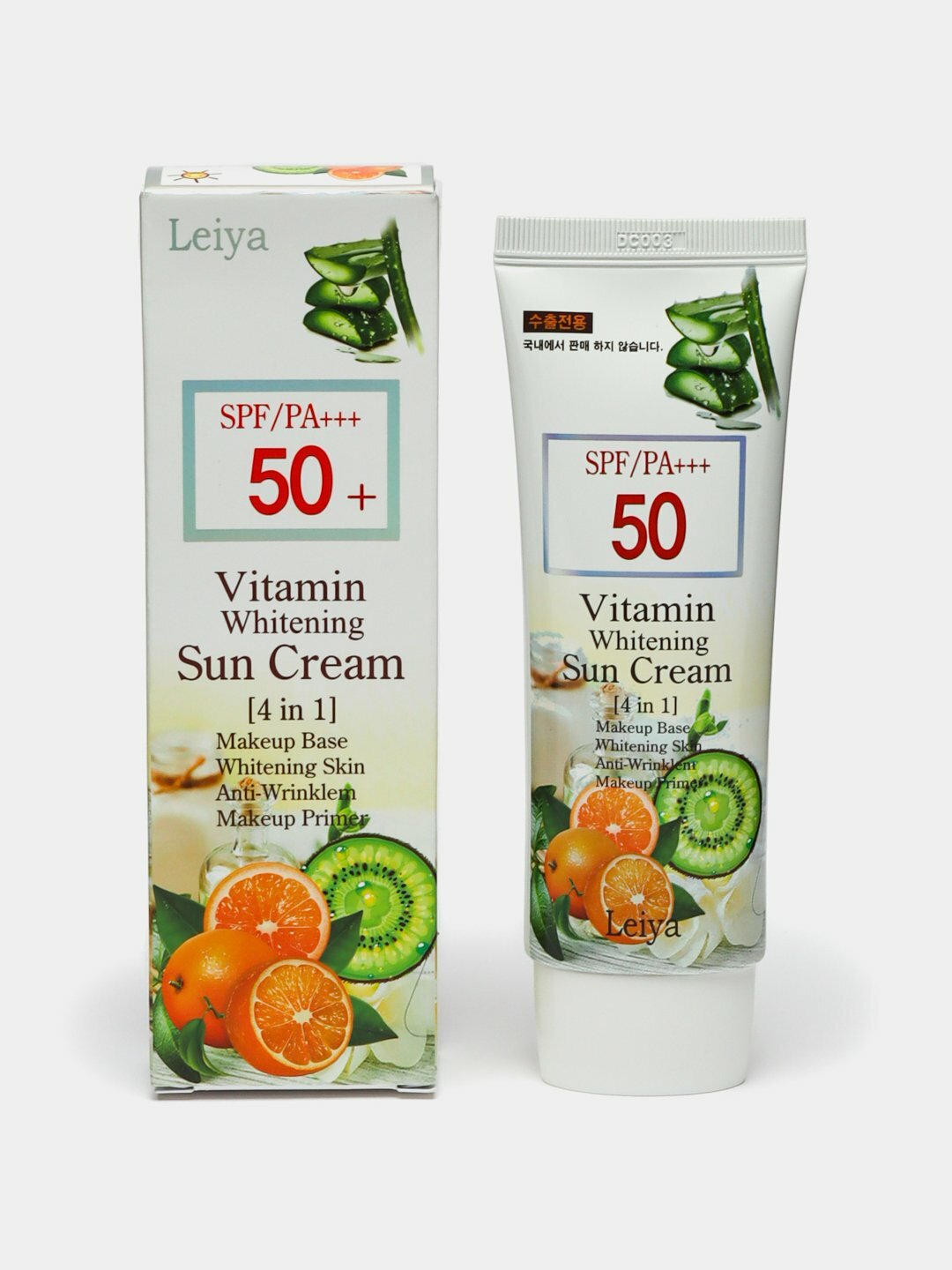 Увлажняющий солнцезащитный крем для лица Leiya SPF50+ PA++++, защита от УФ-излучения, 50 мл