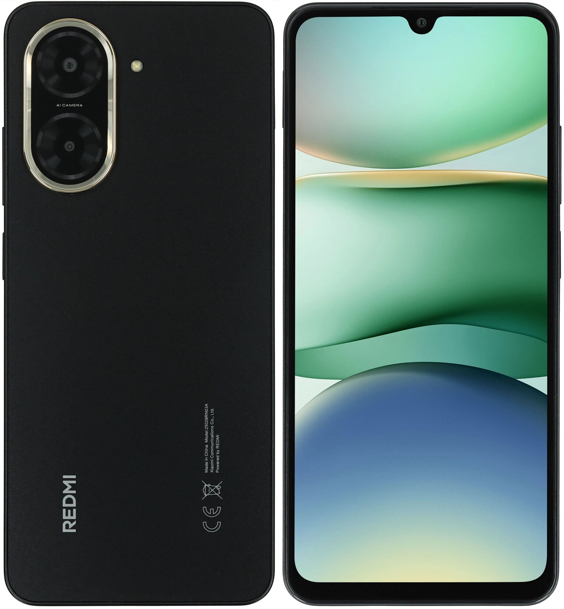 Смартфон Xiaomi Redmi A5 "Midnight Black", 3ГБ/64ГБ, 6.88", 120Гц, черный — фото 1