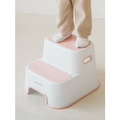 фото Стульчик-подставка двухступенчатый babyrox, цвет: нежно-розовый
