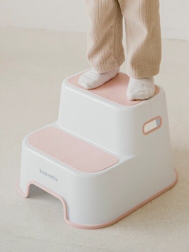 Изображение товара Стульчик-подставка двухступенчатый BABYROX, цвет: нежно-розовый