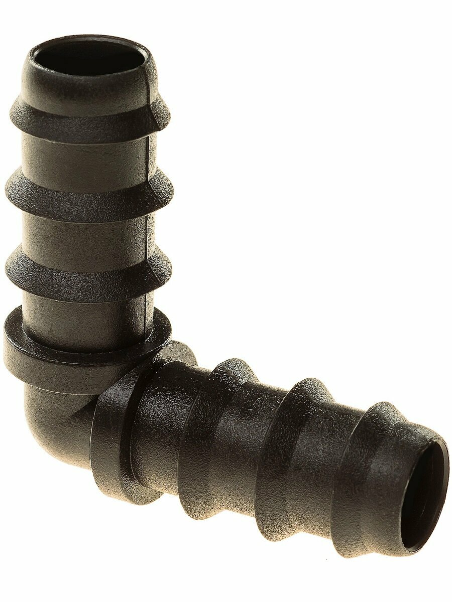 Уголок Masterprof, для капельной трубки, пластик, диаметр 16 мм, комплект 10шт — фото 1