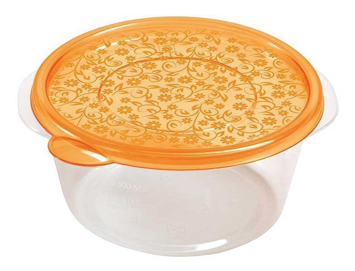 Контейнер пластиковый «Арт-Декор» 075л для СВЧ и холодильника мерная шкала