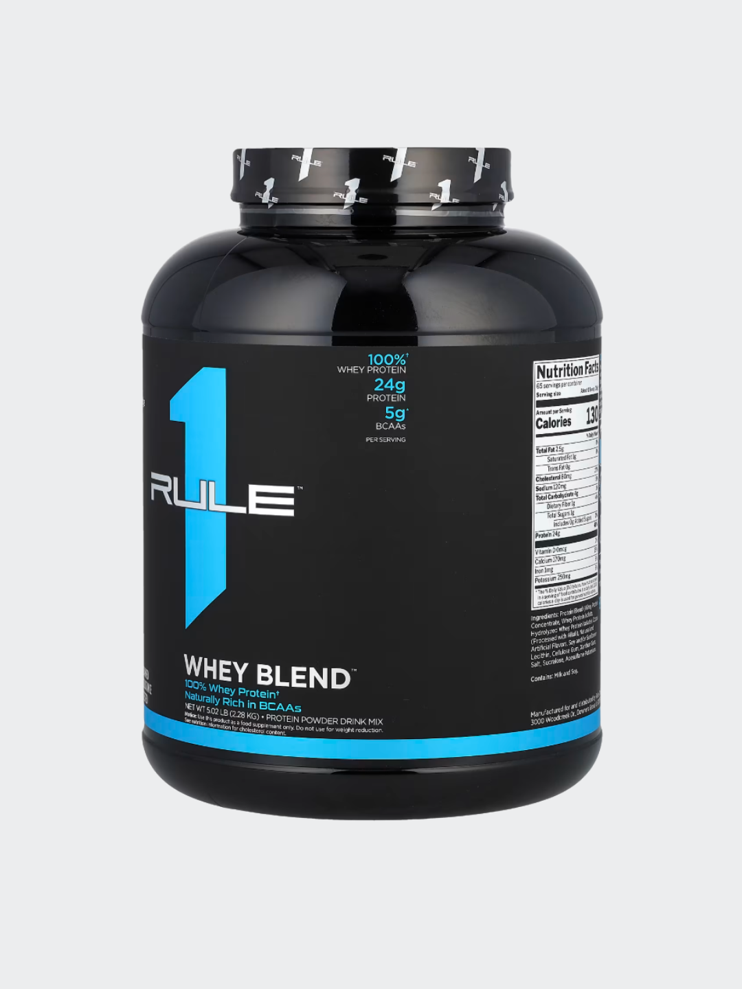 Протеин Rule 1 "Whey Blend", шоколадно-арахисовое масло, без ГМО, 2,28 кг