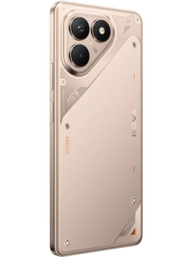 Смартфон Tecno POVA 7 Neo 8ГБ/256ГБ, титановый (lj6 256+8 hyper titanium) — фото 1