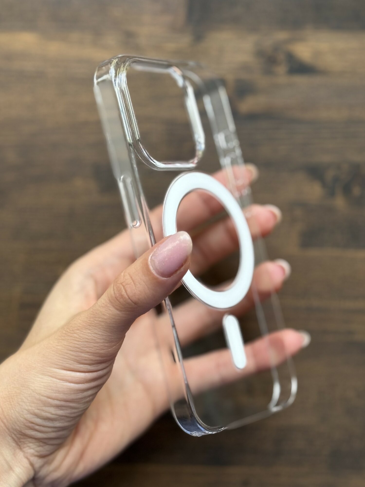 Чехол для iPhone 15 Pro Clear Case with MagSafe/ 15 Про прозрачный с Магсейф — фото 1
