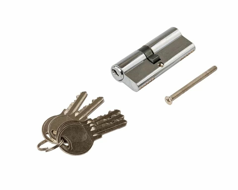 Цилиндр профильный 35/45 ЦАМ 5 ключей никелированный 1 шт