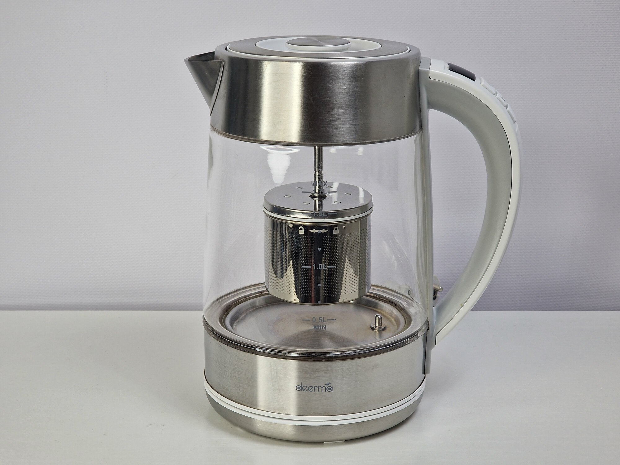 Чайники электрические стеклянные Deerma Чайник стеклянный Deerma DEM-SH50W Серебристый