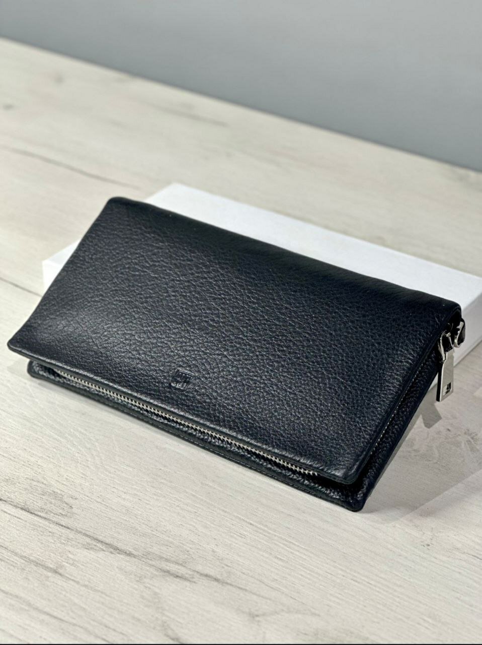 Кошелек INK, фактура гладкая, черный — фото 1