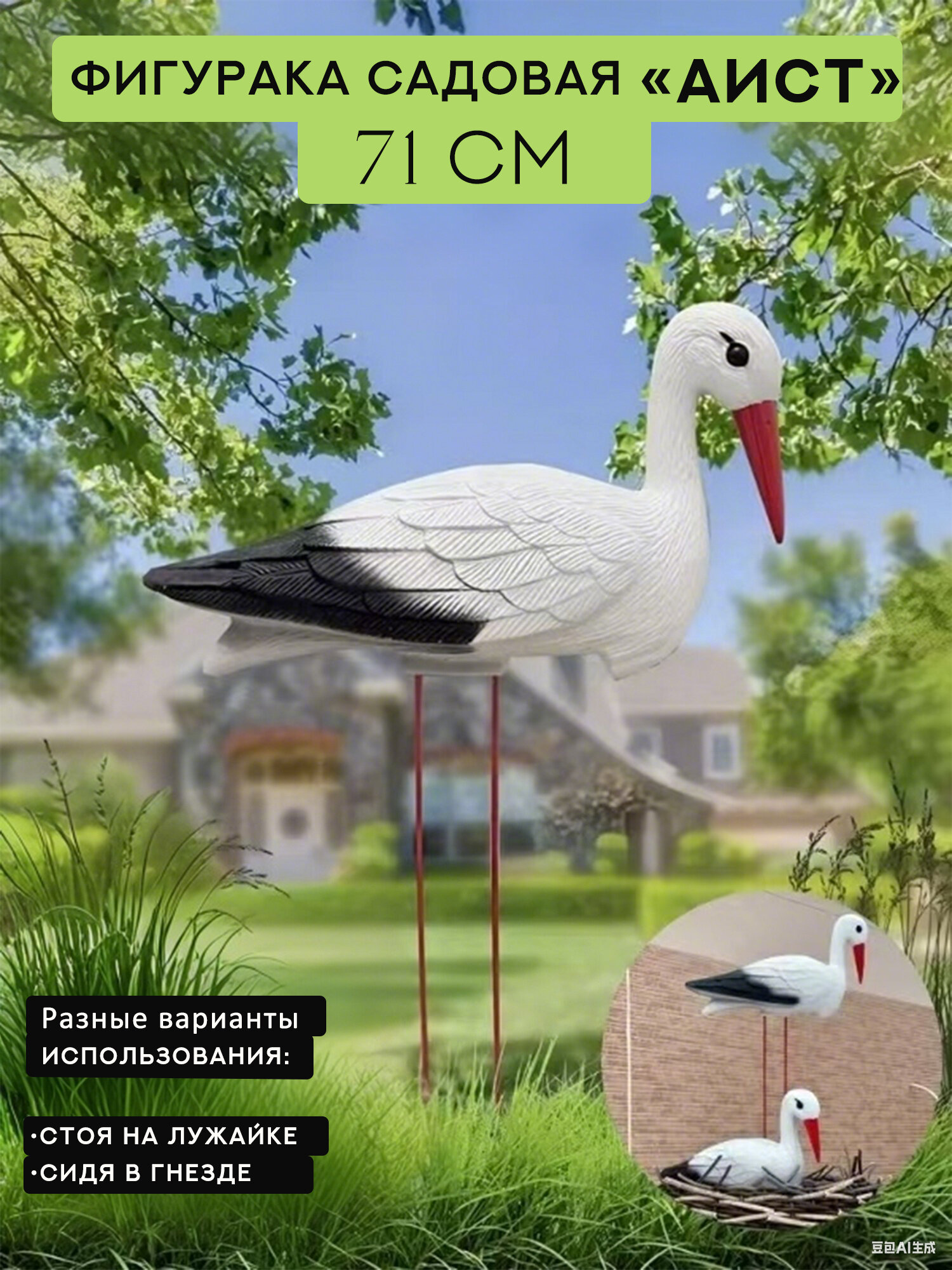 Фигурка садовая