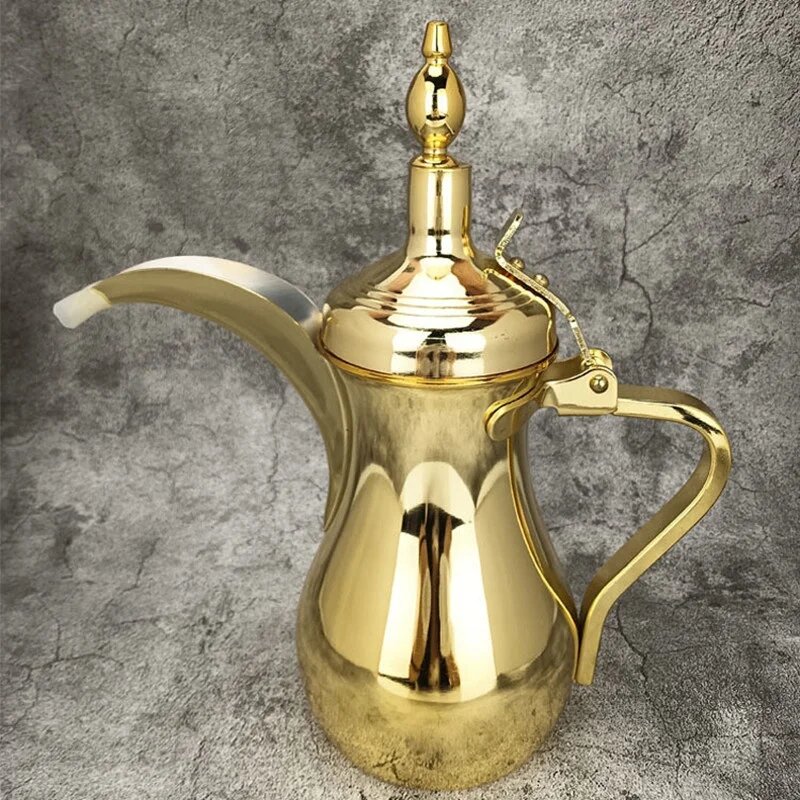 Арабский кофейник из нержавеющей стали 500/700/1000 мл Golden 500ML