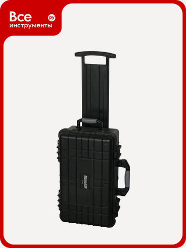 Изображение товара Кейс Сорокин защитный ударопрочный на колесах из сополимерного полипропилена, черный, ящик для оборудования, высокий