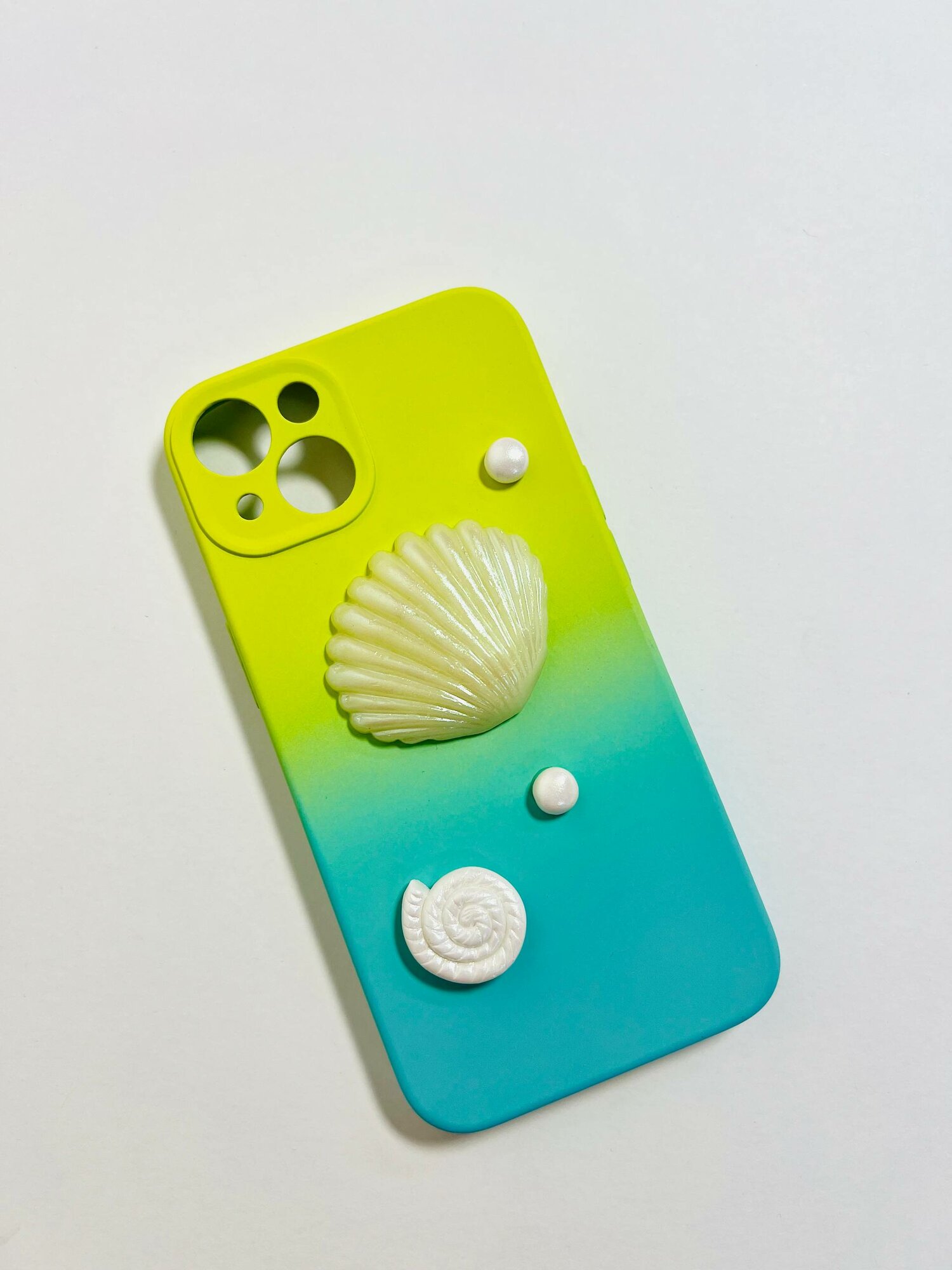Чехол для телефона с 3Д декором для iPhone 13 украшения из ракушек