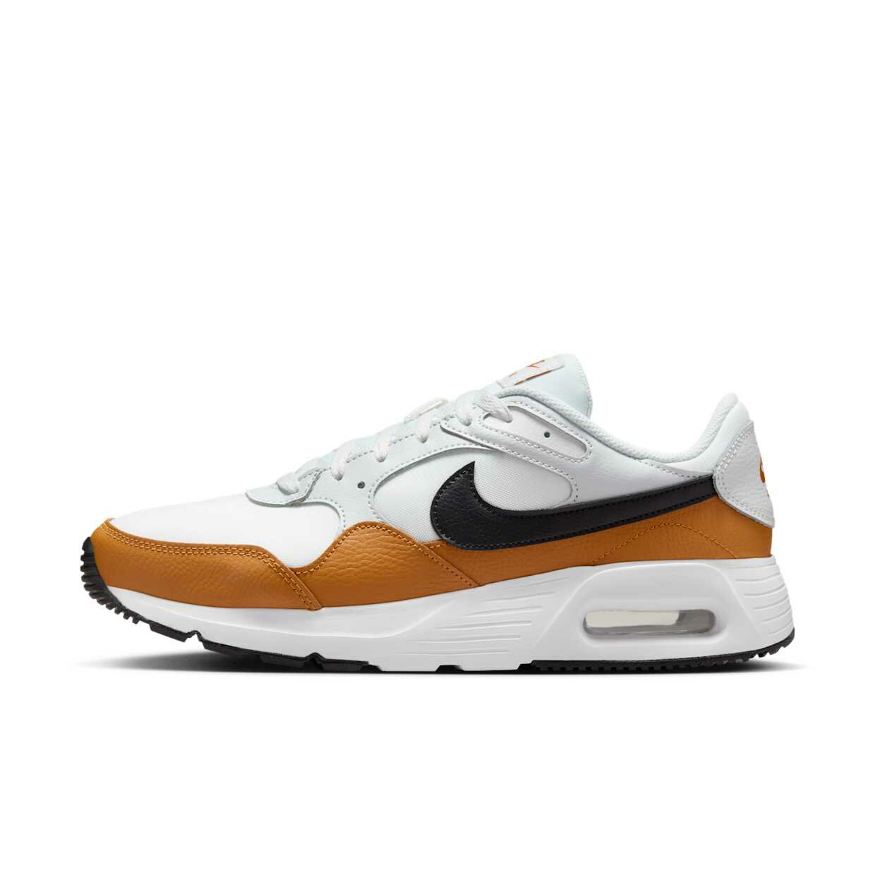 Кроссовки NIKE Air Max SC, полнота F (EU)/ на среднюю стопу, размер 9.5 US, белый/оранжевый