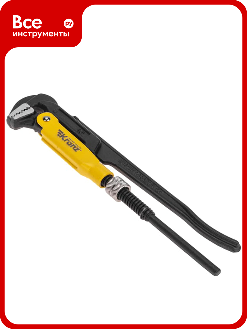 Ключ KRANZ трубный рычажный № 0 250 мм литой KR-12-5901
