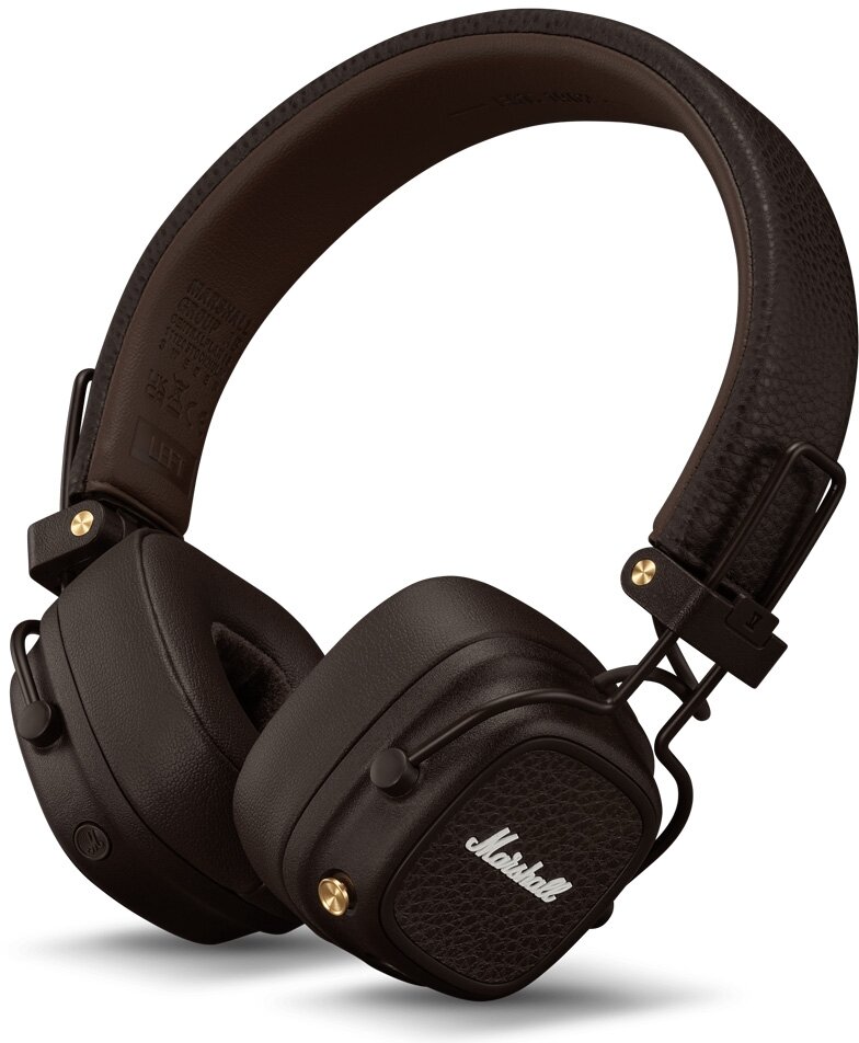Наушники MARSHALL Major V, 3.5 мм/Bluetooth, накладные, коричневый [major v brown]