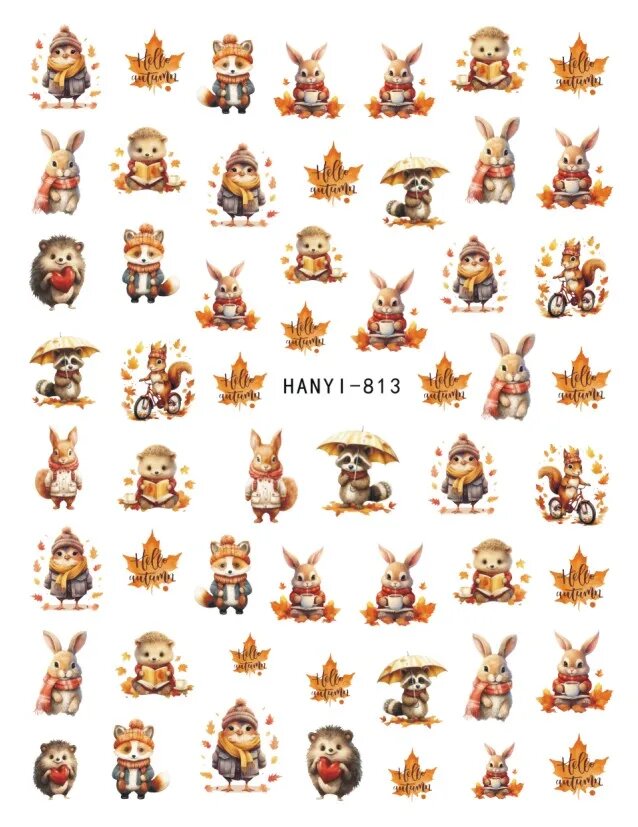 3D наклейки для ногтей Hanyi-813, Цвет: BBHANYI813