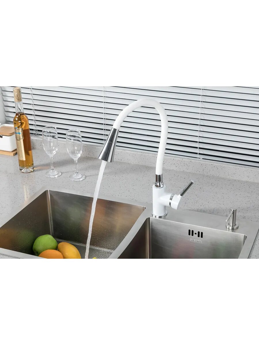 Смеситель для кухни с гибким изливом FRAP F4044-8 — фото 1