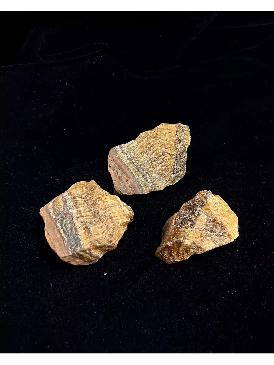 Тигровый глаз-3.5-4 см, натуральный камень, 3шт