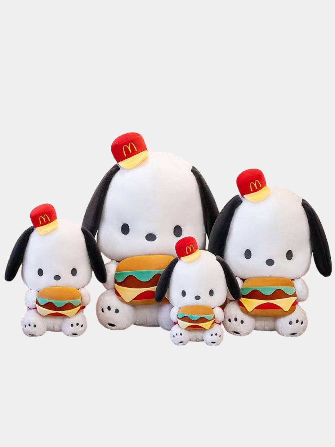 Мягкая игрушка Pochacco Гамбургер 34 см, для детей от 3 лет, плюшевая, Код. MY0029