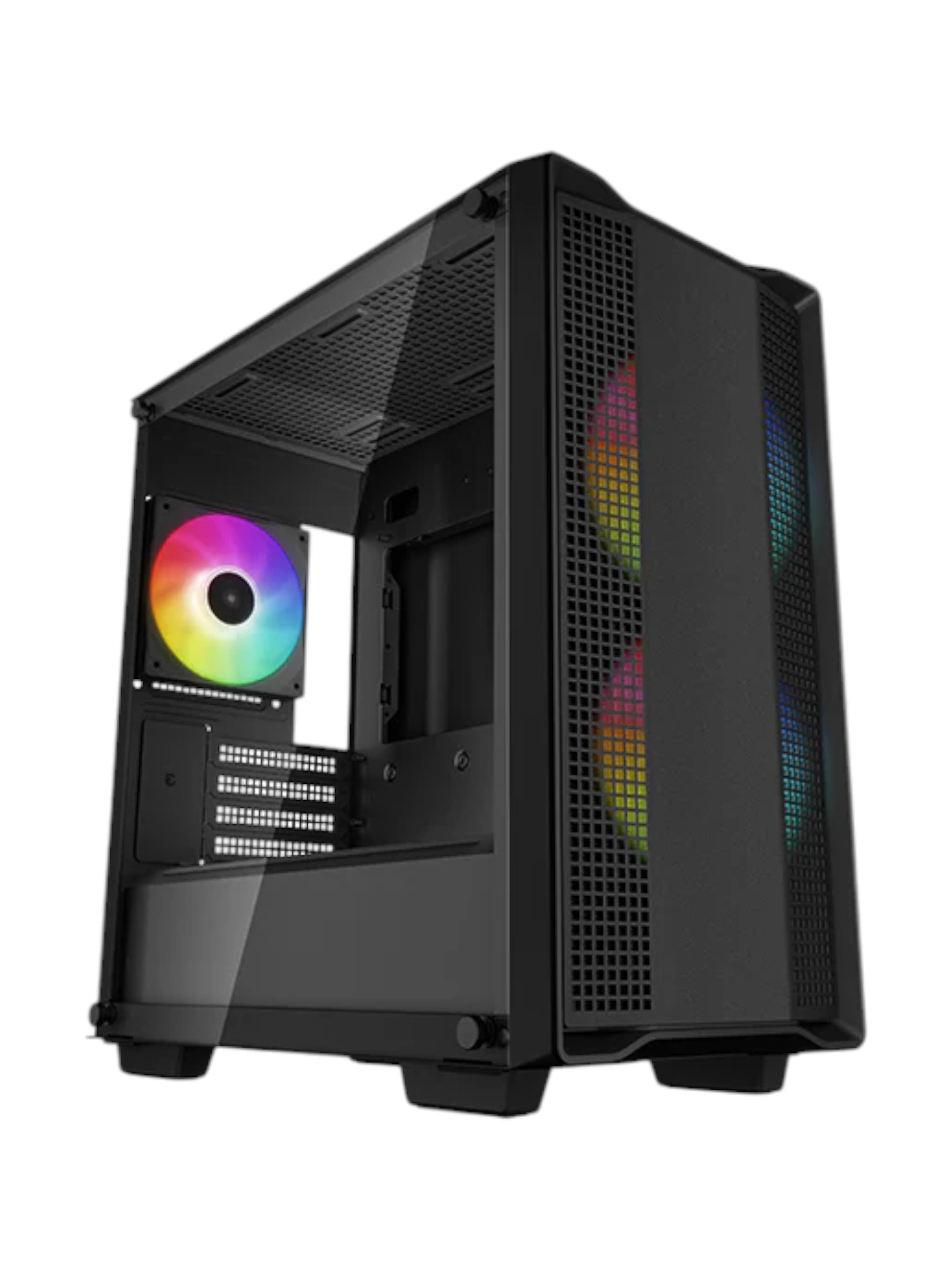 Игровой корпус DEEPCOOL "CC360" ARGB, закаленное стекло, поддержка СВО, Micro-ATX