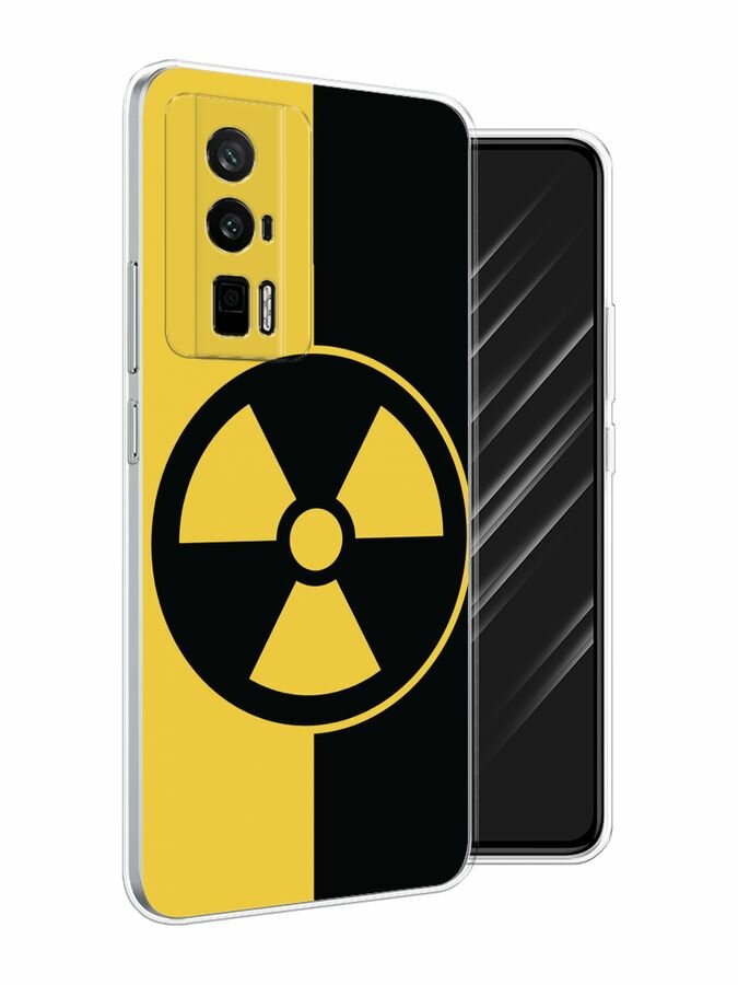 Чехол на Xiaomi Redmi K60/Poco F5 Pro / Редми К60/Поко F5 Pro с принтом "Эмблема черно-желтая"