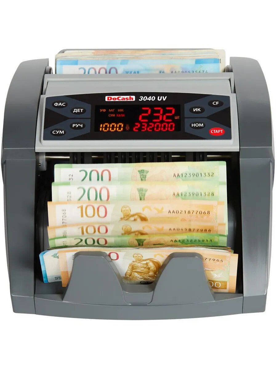 Счетчик банкнот 3040 UV 6884 рубли