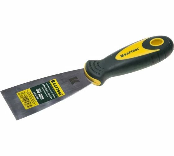 Шпательная лопатка с 2-компонентная ручка профилиров. нержав. полотно 50мм Kraftool 10035-050