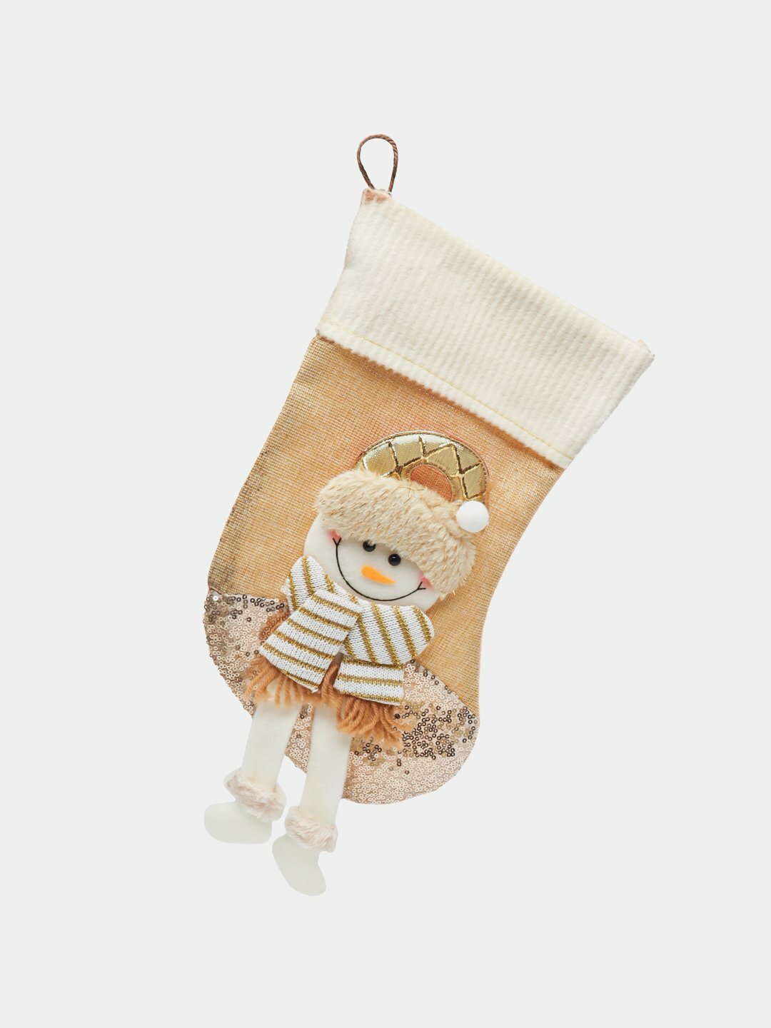 Новогодний носок, подвесной мешок для подарков, новогоднее украшение, 35 см