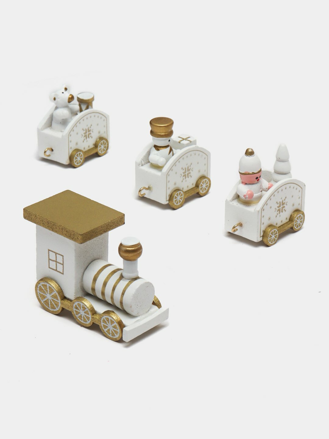 Новогодний игрушечный поезд : стильный аксессуар для вашей елки — фото 1