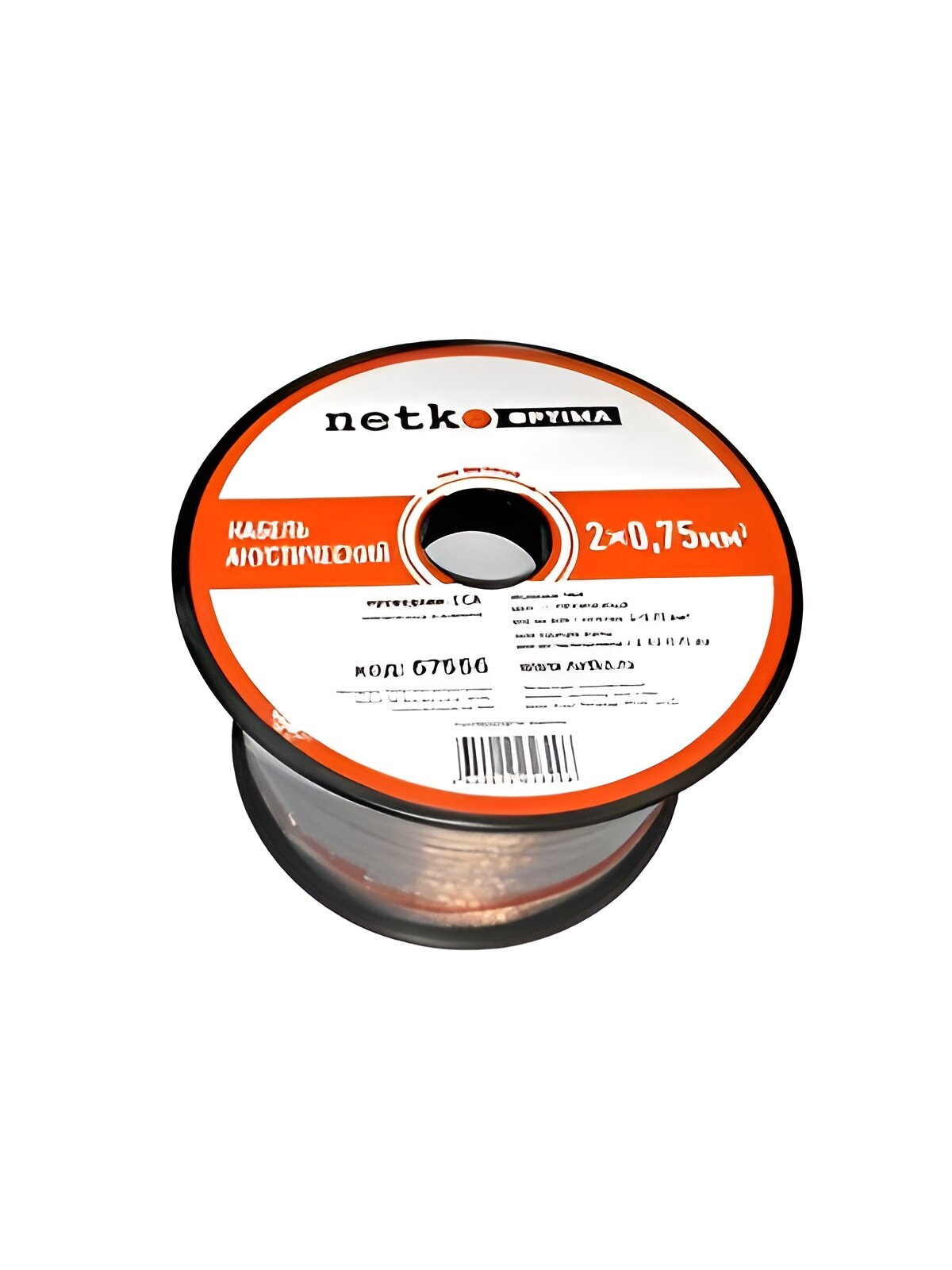 Акустический кабель 2*0.75 мм2 (42*0.15мм) CCA 100м NETKO Optima (прозр)