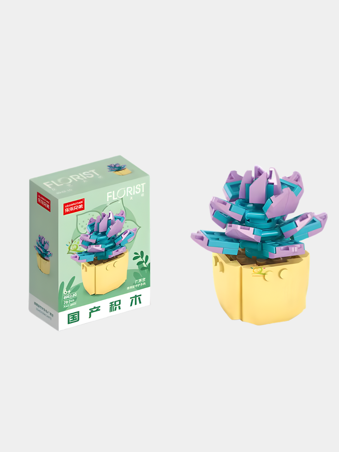 Конструктор Лего Цветы из миниблоков 3D, конструктор растения — фото 1