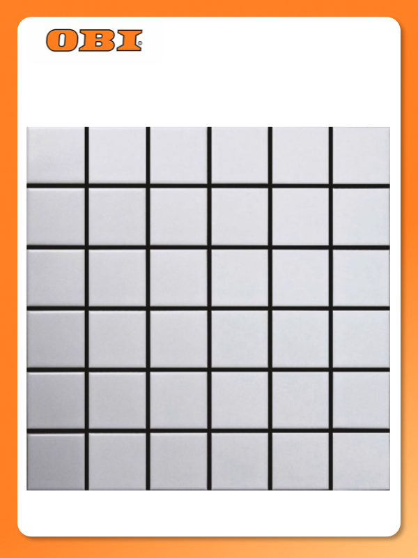 Керамическая мозаика StarMosaic Homework белая 306х306 см 1шт