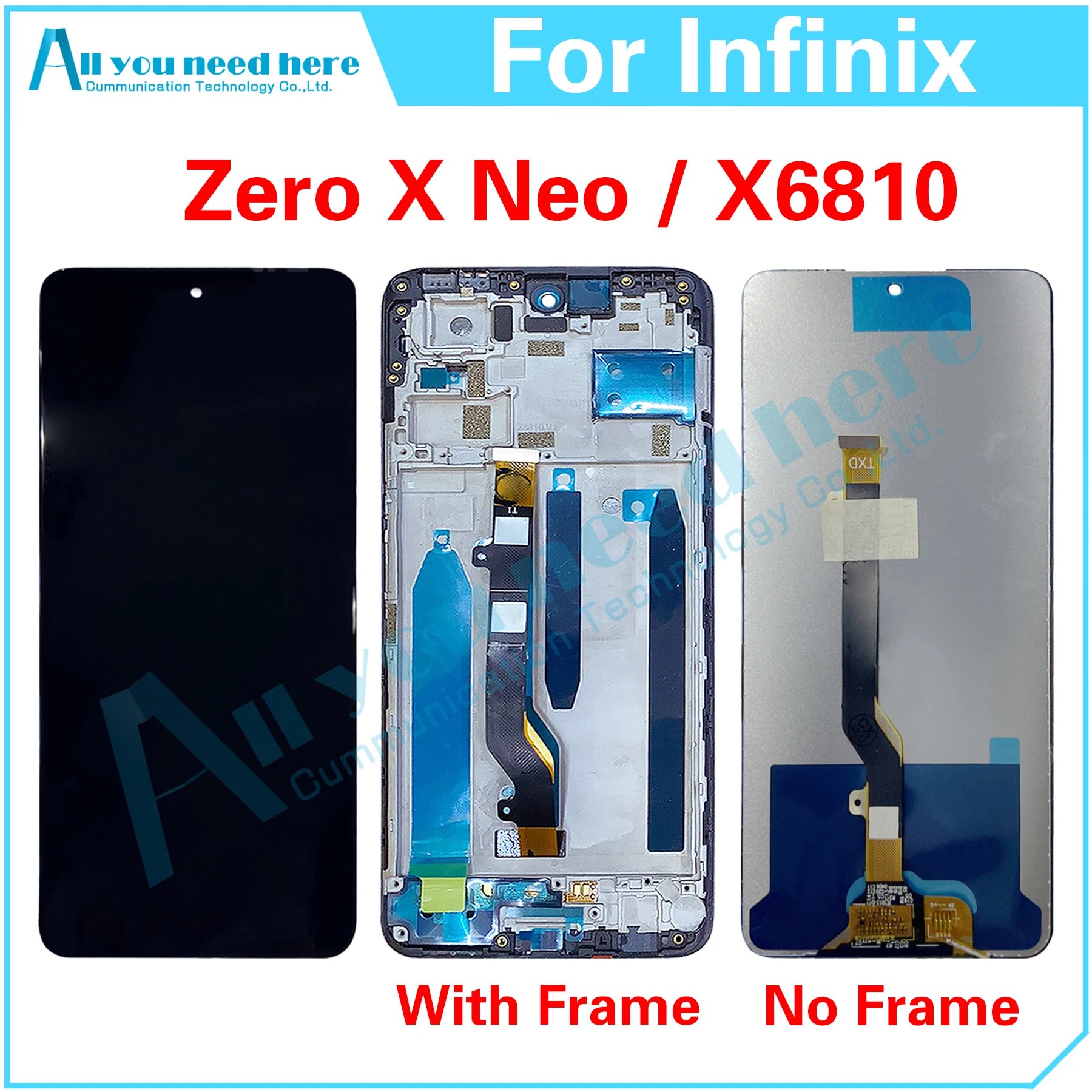 100% протестированный для Infinix Zero X Neo X6810 ЖК-дисплей кодирующий преобразователь NO Frame