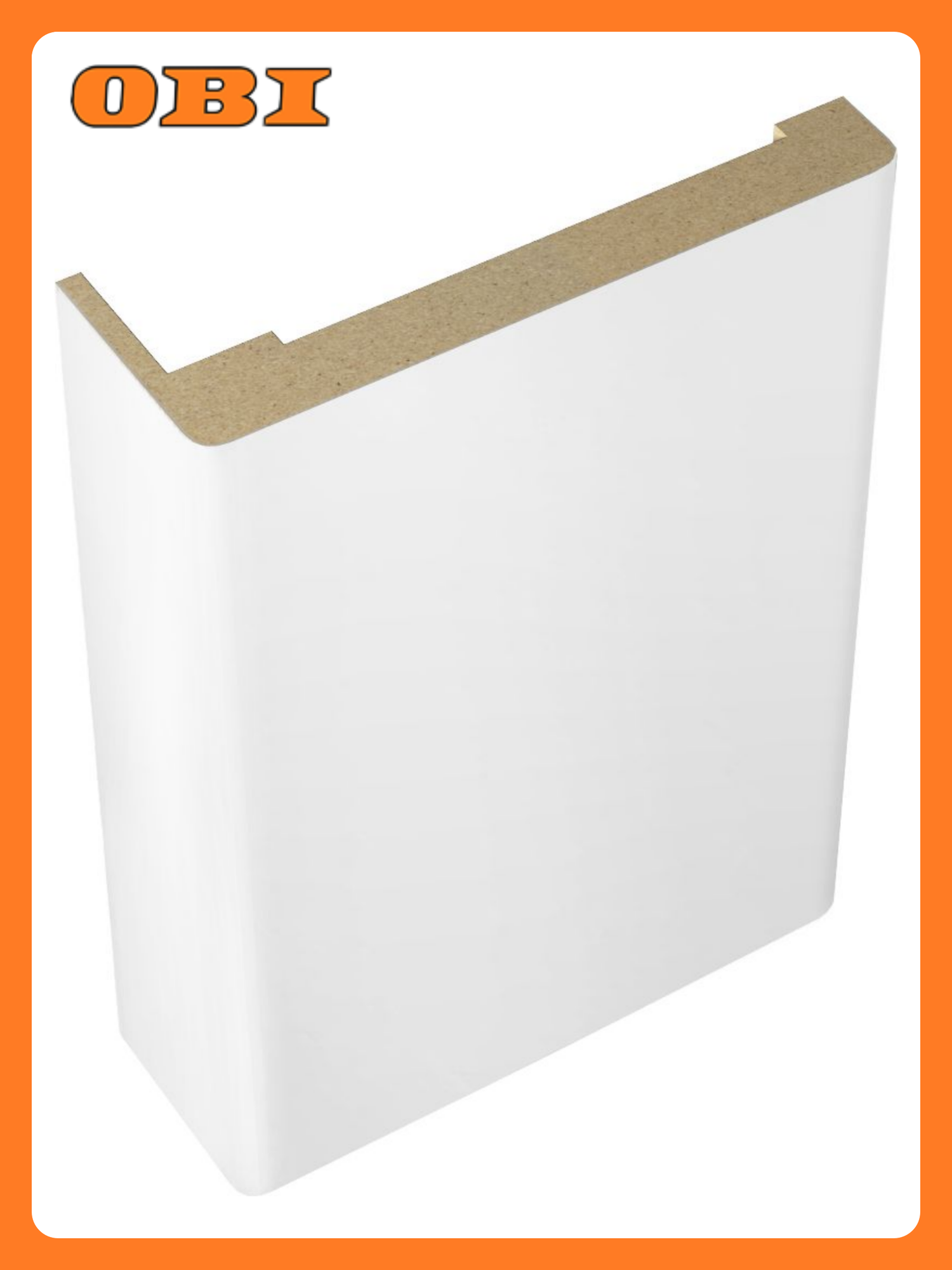 Телескопический наличник VellDoris Юта МДФ ПВХ белый 70x2200мм