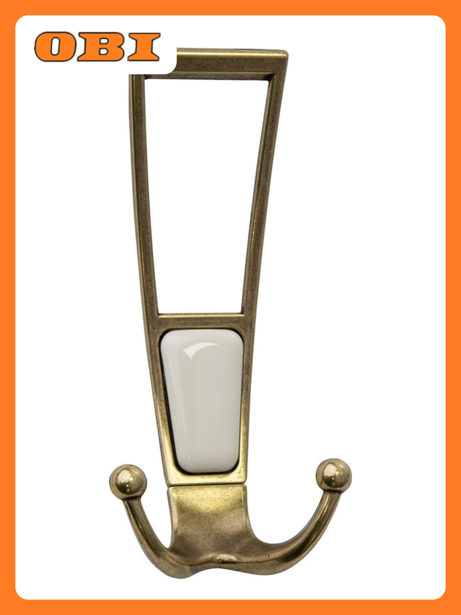 Крючок мебельный KERRON Hooks KR 0410-10 OAB двойной бронзовый