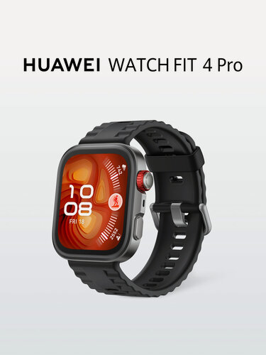 Изображение товара Смарт часы HUAWEI WATCH FIT 4 Pro , 44,5 мм , черный ремешок
