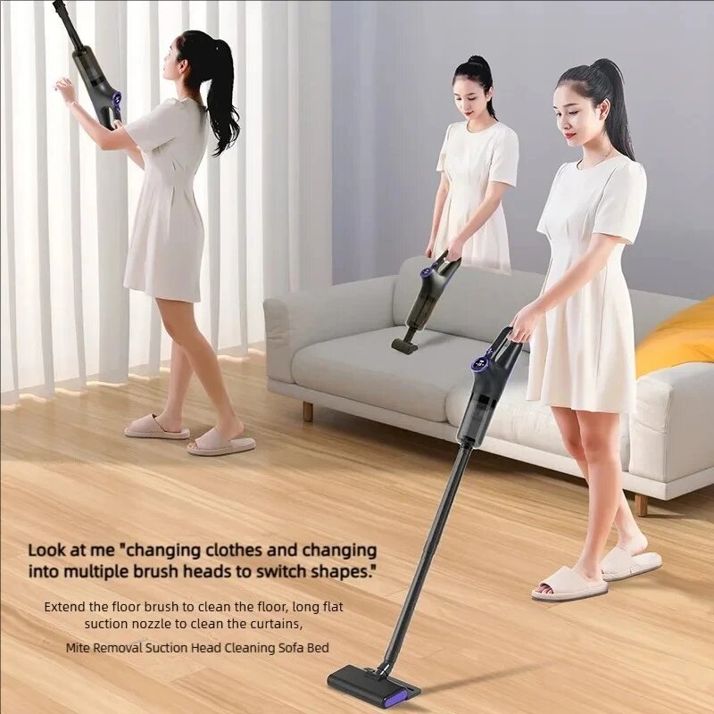 Настольные Пылесосы Xiaomi Вертикальный/ручной пылесос Xiaomi, 120 Вт, беспроводной, влажная уборка, пылесборник