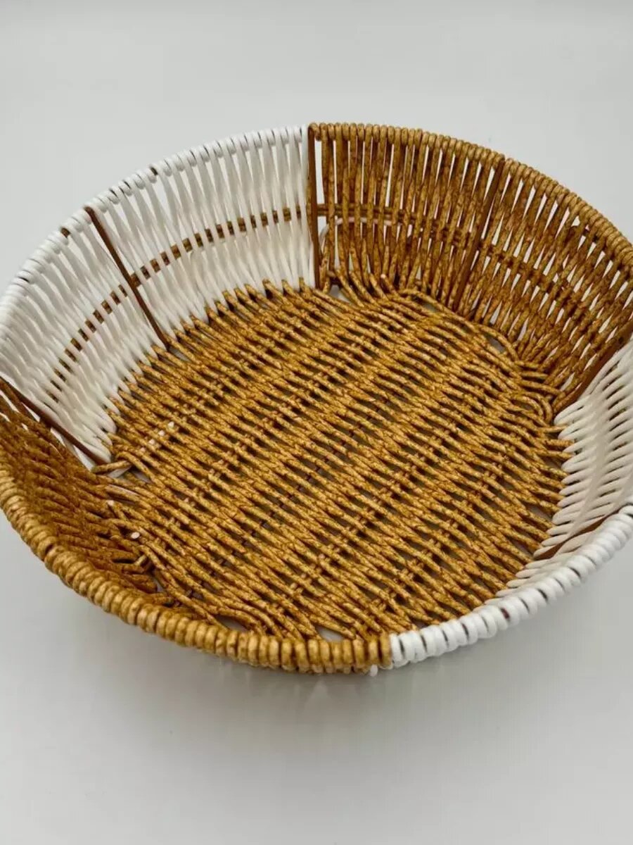 Плетенная корзина для хранение продуктов и выпечки. Корзина для фруктов, хлебница.