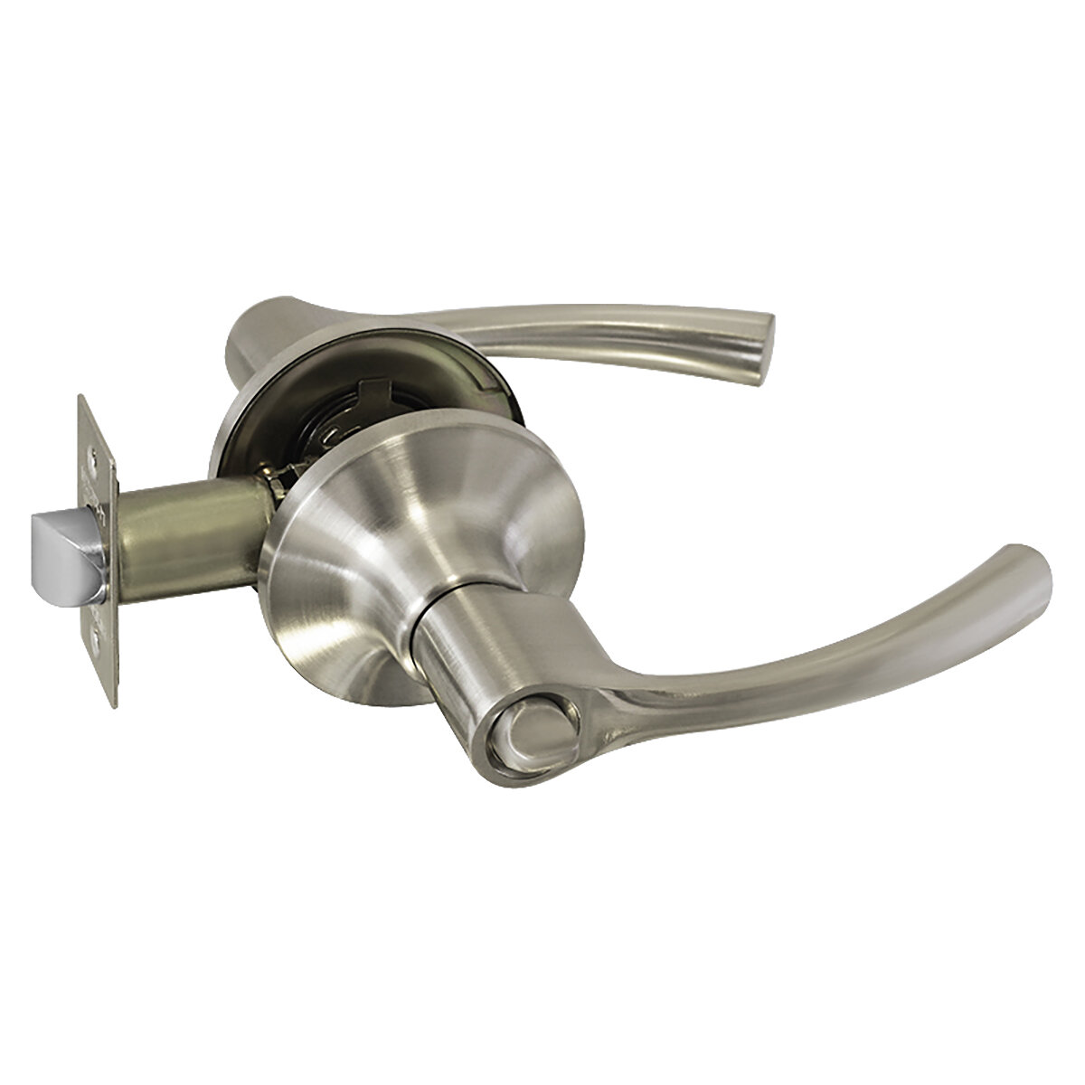 Ручка-защелка Нора-М Isparus ТТ1-03 фиксатор матовый никель