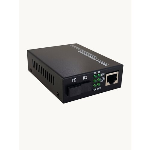 Медиаконвертер со встроенным оптическим модулем WDM 100Мбитс 10100Base-TX100Base-FX 1310нм дальность 25км 1595₽