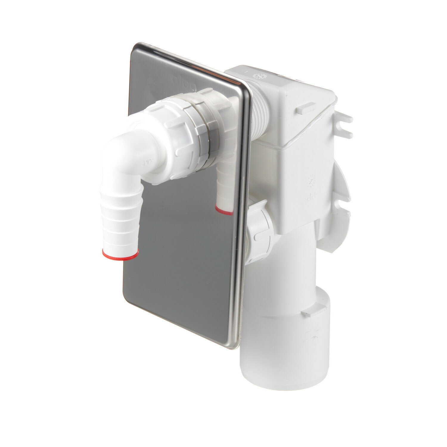 Сифон для стиральной машины Alcadrain скрытого монтажа белый APS3/AG210321100