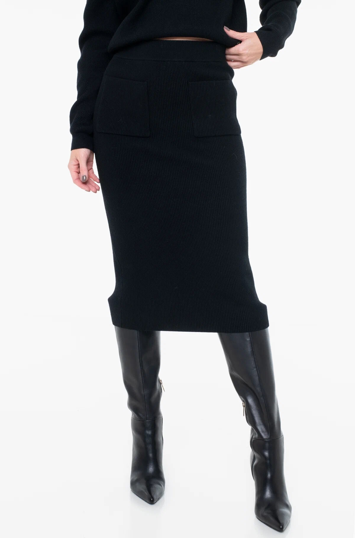 Юбка GUESS, размер XS, черный — фото 1