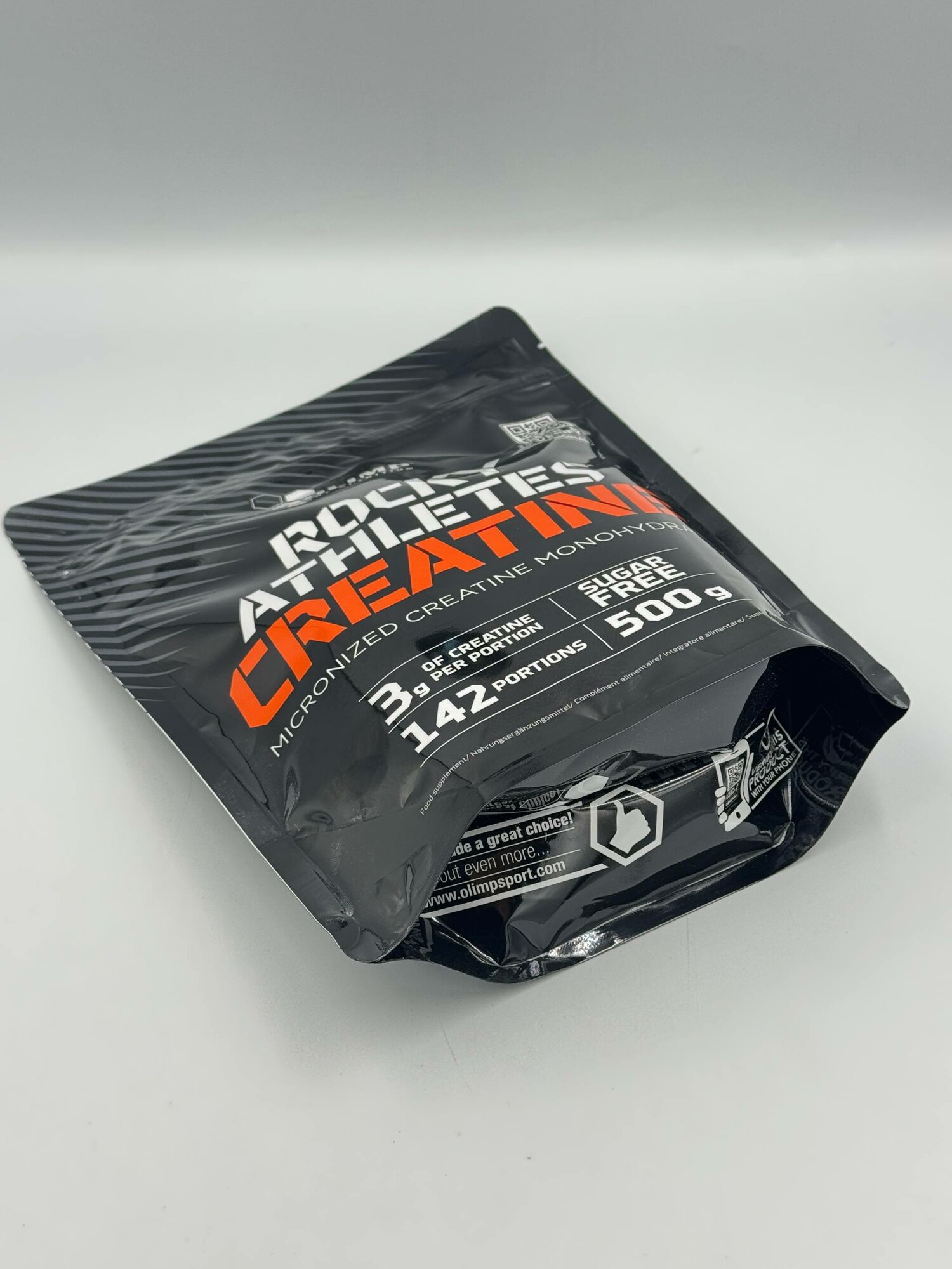 Креатин Olimp "Rocky Athletes Creatine", порошок, без вкуса, 500г — фото 1