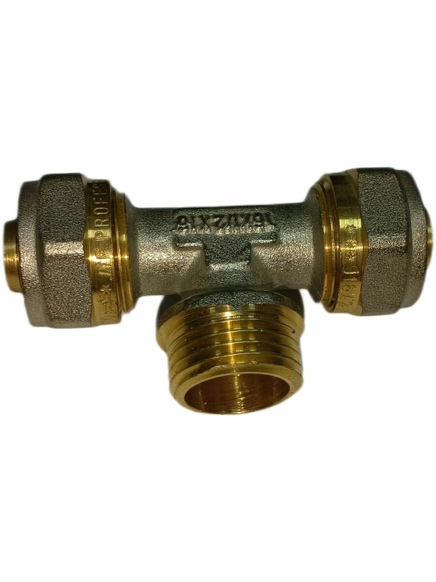 Тройник 16*1/2*16 ц/н/ц — фото 1