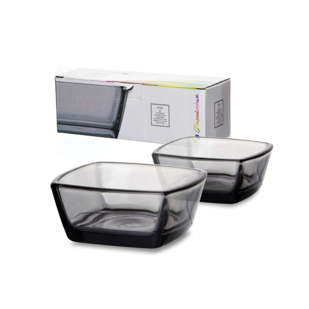 Салатник PASABAHCE токио грей 53682гр 66х66мм 6шт 6х8 1112765