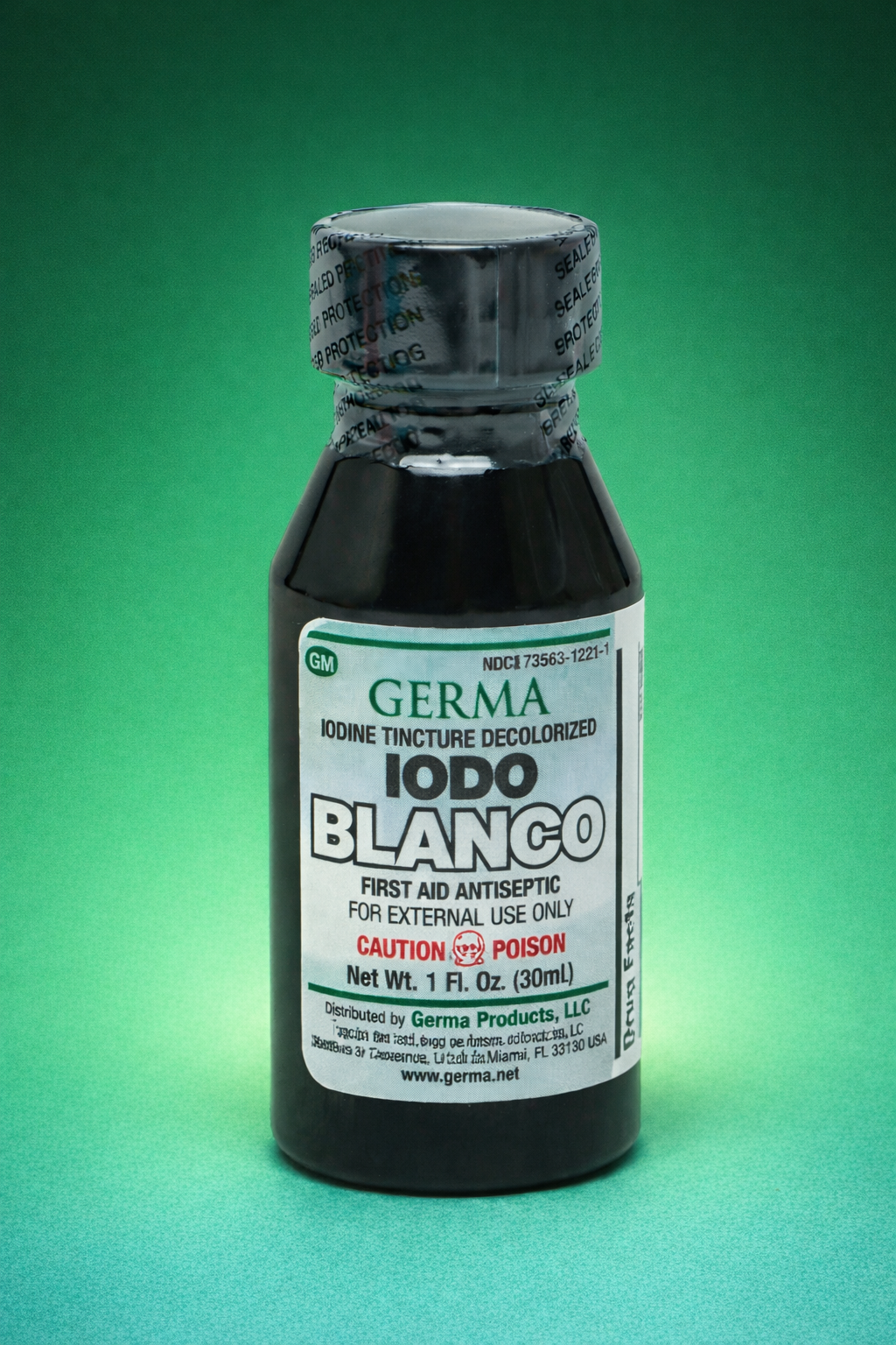 Йод "Iodo Blanco", бесцветный, антигрибковый, для ногтей, 30 мл — фото 1