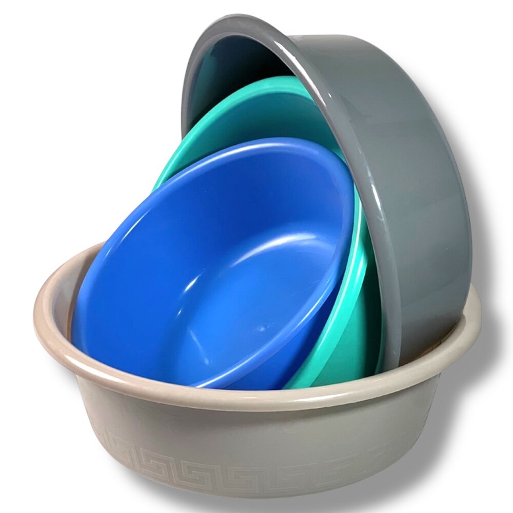 Таз VERSACI. Пластиковый таз VERSACI — практичное и удобное решение для повседневных хозяйственных задач.