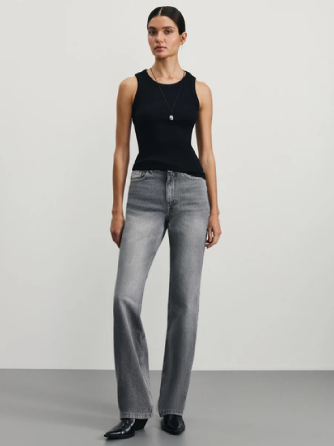 Джинсы классические  1, размер 46, серый — фото 1